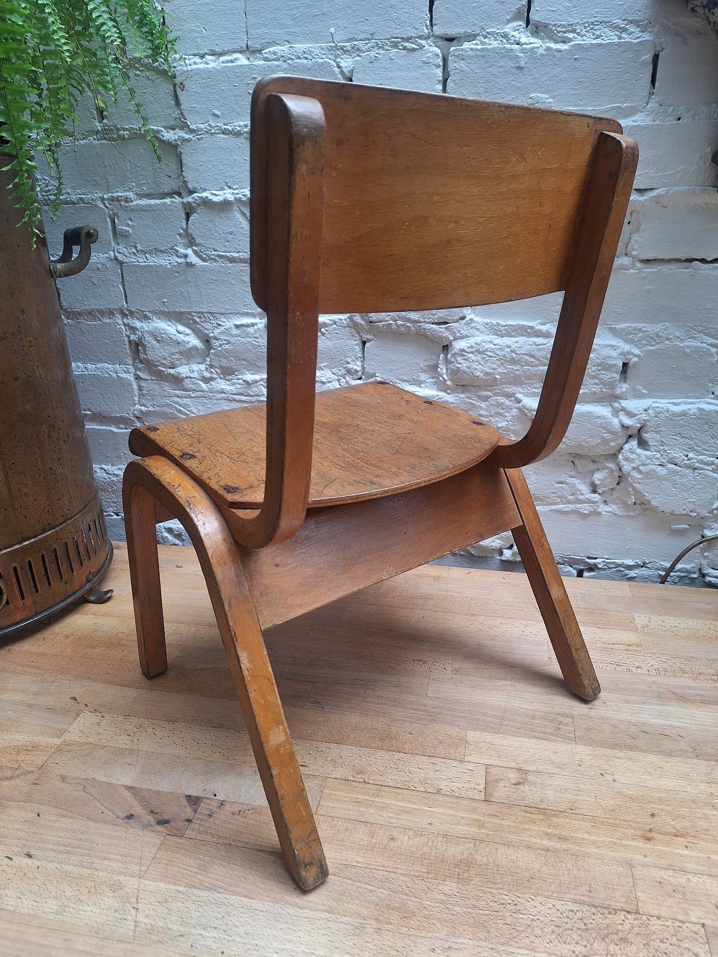 Vintage Child's Wooden School Chair