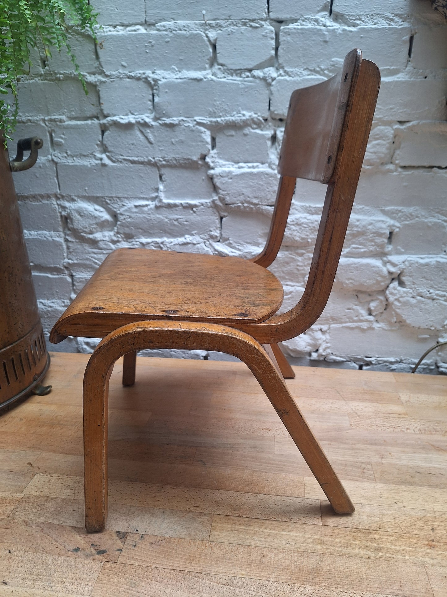 Vintage Child's Wooden School Chair