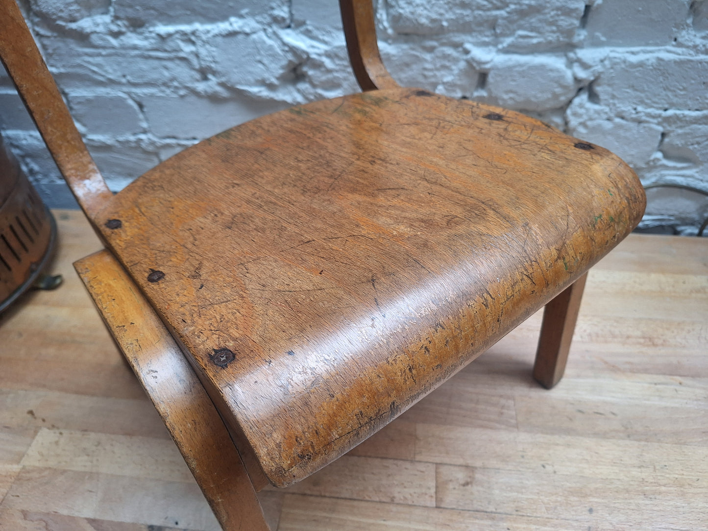 Vintage Child's Wooden School Chair