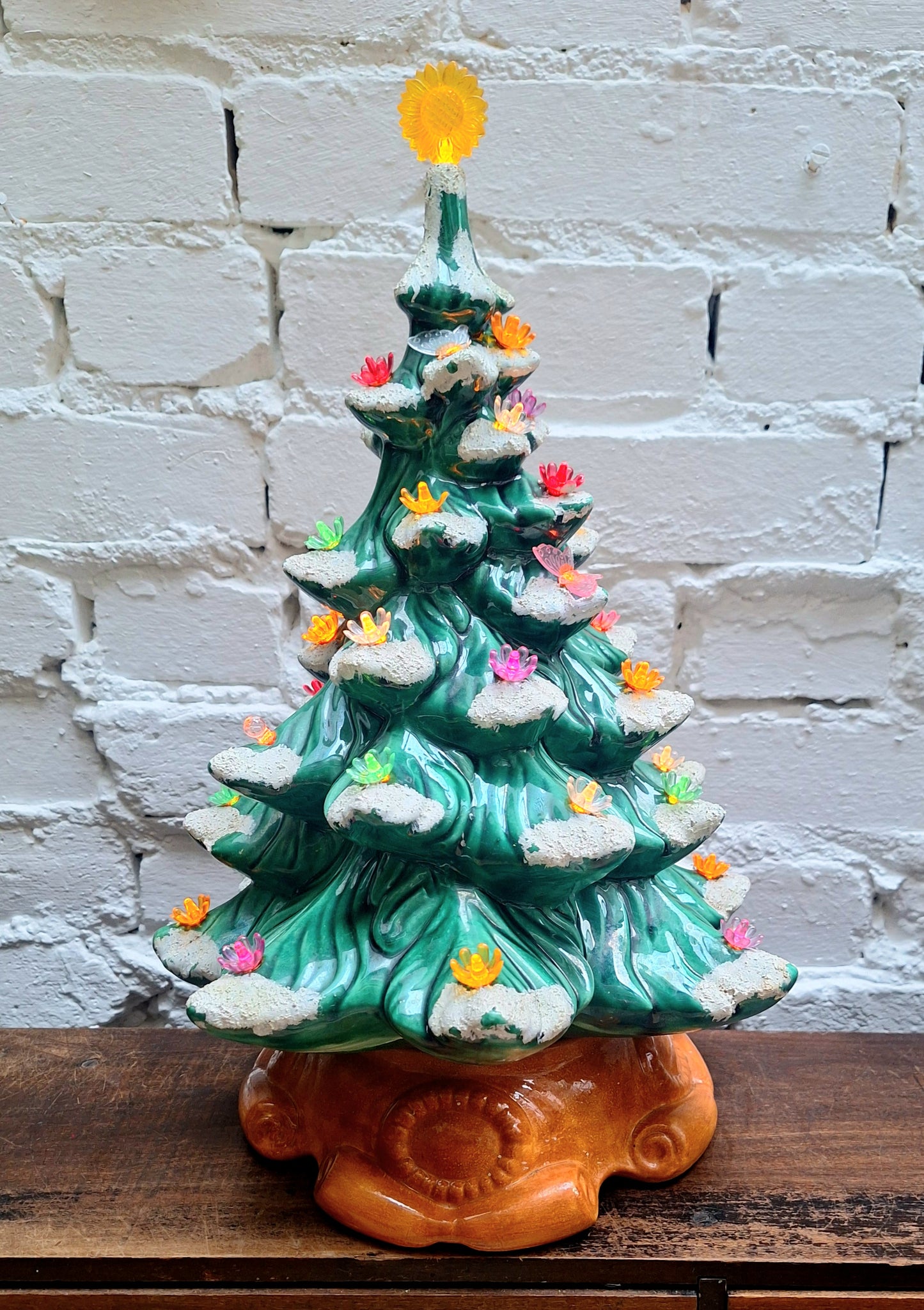 Vintage Ceramic Illuminated Christmas Tree