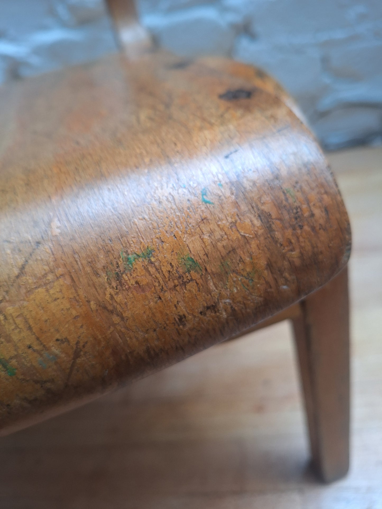 Vintage Child's Wooden School Chair