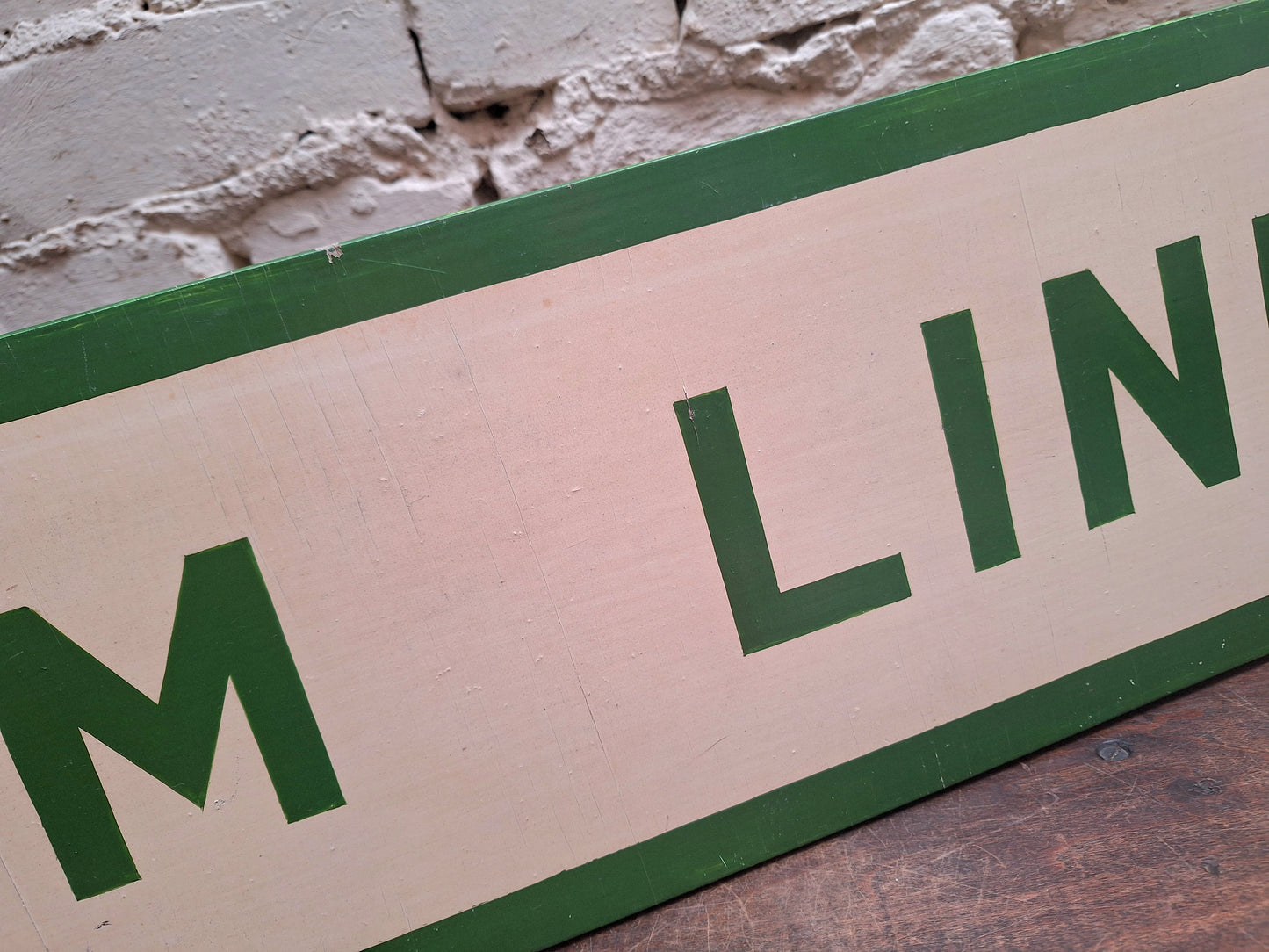 Palm Line Original Depot Wooden Shipping Sign