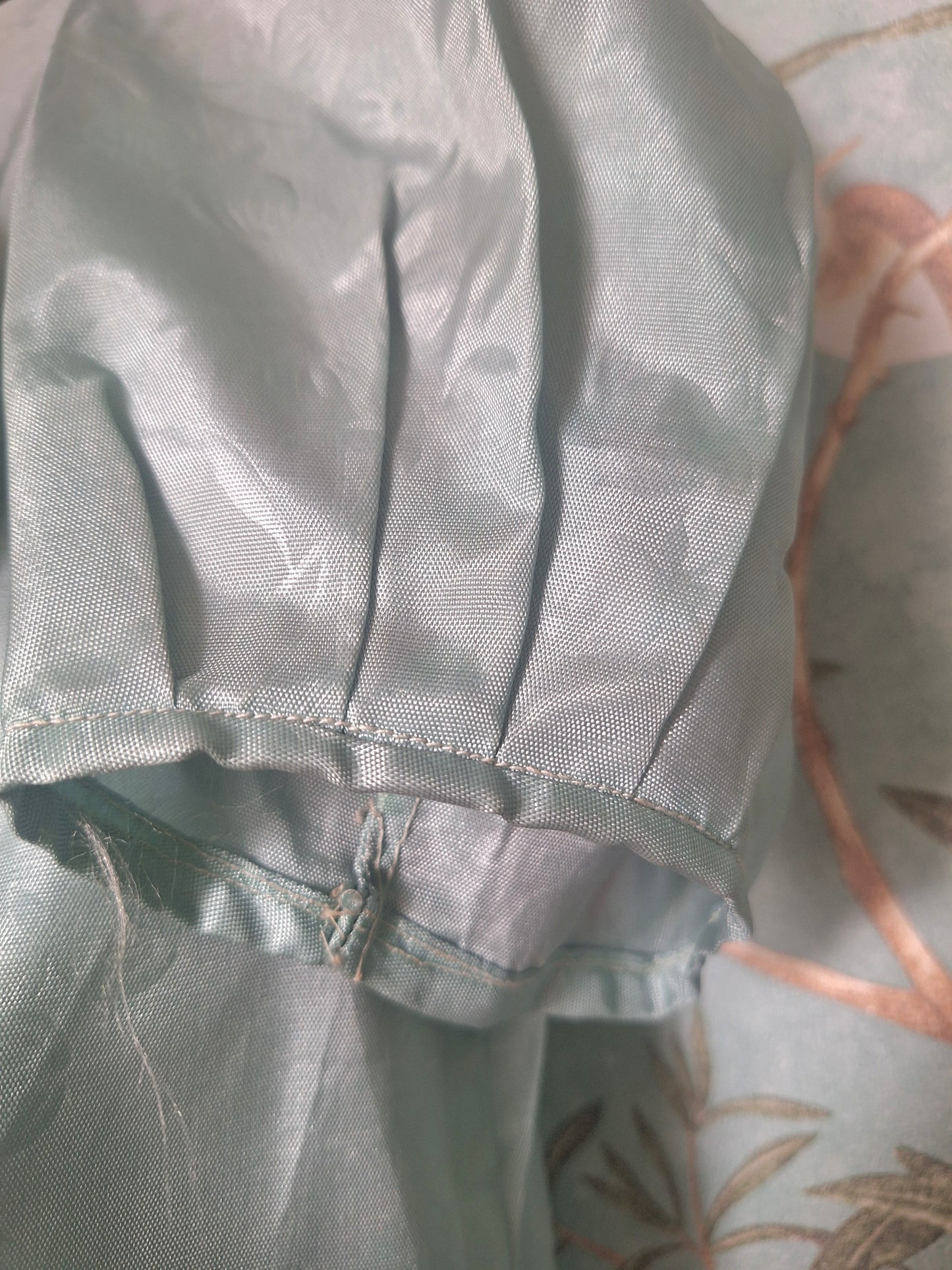 1930s Duck Egg Blue Silk Slip Dress and Jacket.