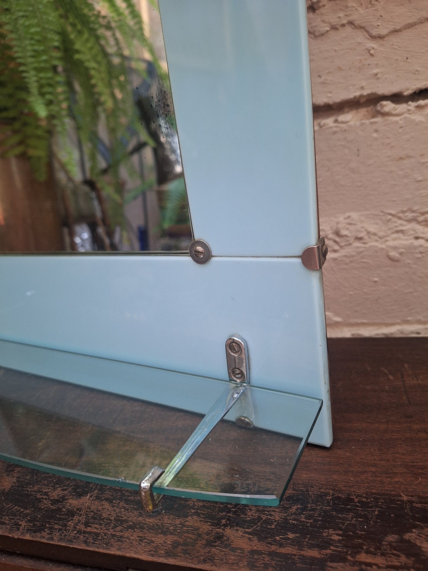Original Art Deco Vitrolite Bathroom Mirror