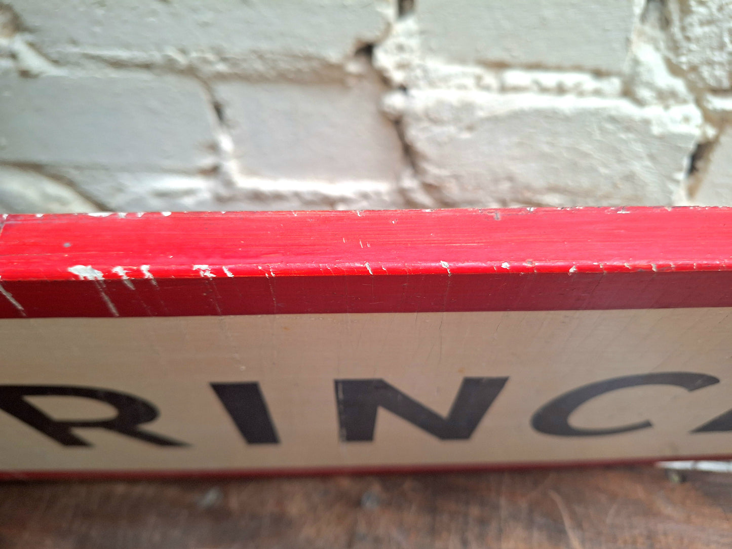 Prince Line Original Wooden Depot Sign